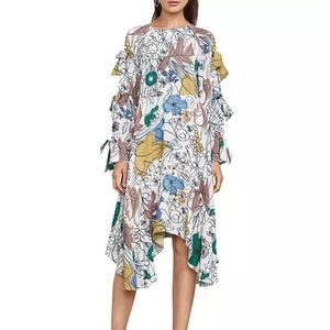 NWOT BCBGMAXAZRIA Cicely Floral-Print Dress Size 2